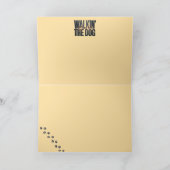 Knight Walkin' the Dog Card Feestdagen Kaart (Binnen)