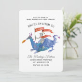 Knights and Dragons Invitation Kaart (Staand voorkant)