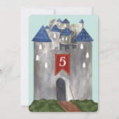 Knights and Dragons Invitation Kaart (Achterkant)