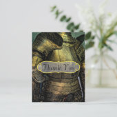 Knight's Armor Dank je Briefkaart (Staand voorkant)