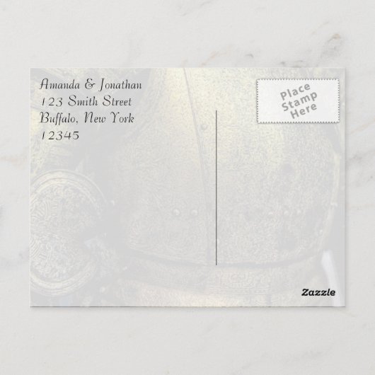 Knight's Armor Dank je Briefkaart (Achterkant)