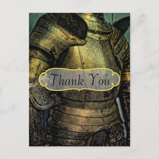 Knight's Armor Dank je Briefkaart (Voorkant)