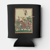 Knights Charging, 14e-eeuwse Codex Manesse Blikjeskoeler (Achterkant)