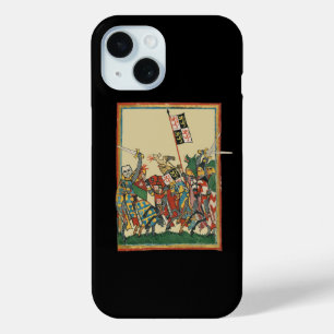Knights Charging, 14e-eeuwse Codex Manesse iPhone 15 Case