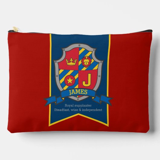 Knights crest James naam betekent rood potlood hoe Etui (Voorkant)