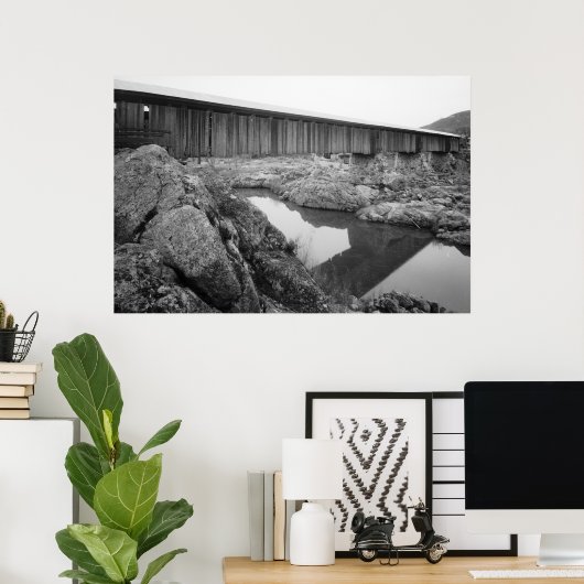 Knight's Ferry Bridge Poster (Thuiskantoor)