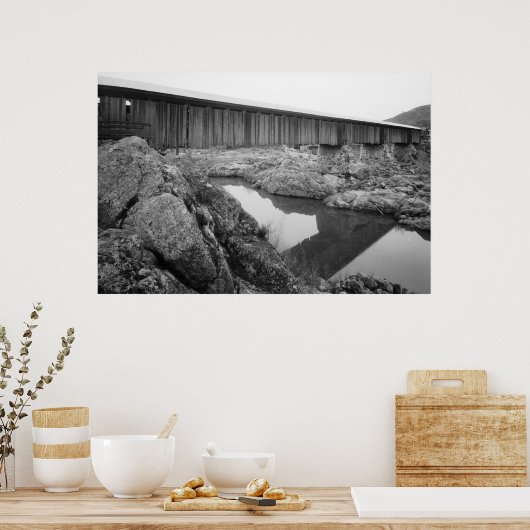 Knight's Ferry Bridge Poster (Keuken)