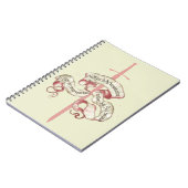 Knight's gebed met zwaard notitieboek (Linkerzijde)