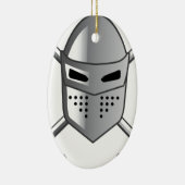 Knight's helm en Crossed swords Vector Keramisch Ornament (Rechts)