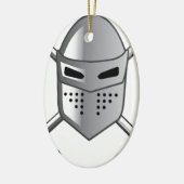 Knight's helm en Crossed swords Vector Keramisch Ornament (Links)