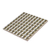 Knight's Helm Gold Medieval Tegeltje (Zijkant)