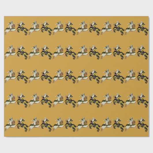 KNIGHTS JOUSTING CADEAUPAPIER (Vlak)