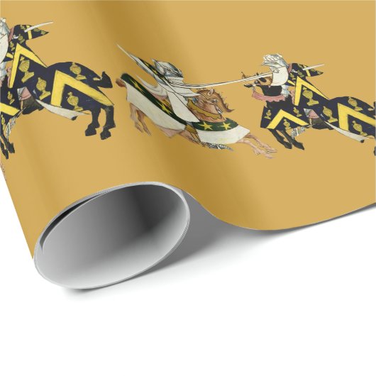 KNIGHTS JOUSTING CADEAUPAPIER (Rol Hoek)