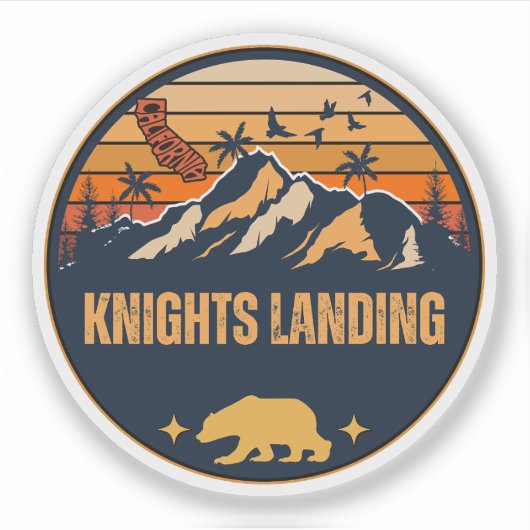 Knights Landing, Californië Sticker (Voorkant)