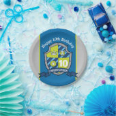 Knights shield beer 10th birthday custom bord (Feest)