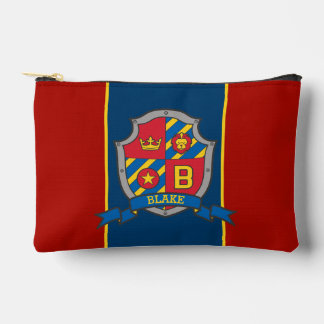 Knights shield Blake name meaning red blue  Etui