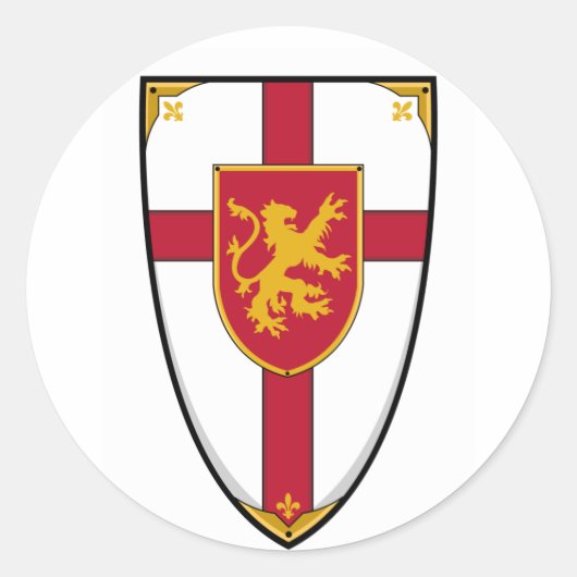 Knights Shield Sticker (Voorkant)