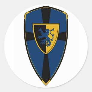 Knights Shield Sticker