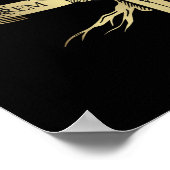 Knight's Sword en Wolf Head Emblem Poster (Hoek)