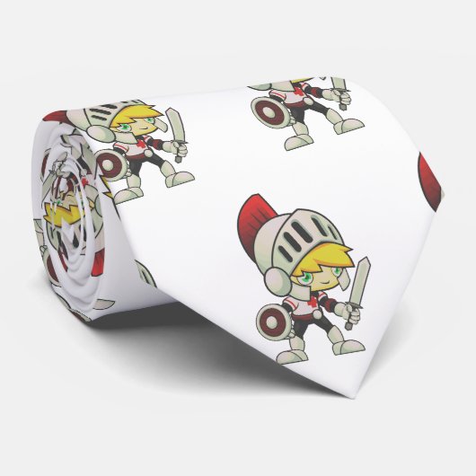 Knights Team Mascotte Football Necktie Stropdas (Opgerold)