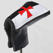Knights Templar battle flag Golfheadcover (3/4 voorkant)