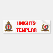 KNIGHTS TEMPLAR BUMPERSTICKER (Voorkant)