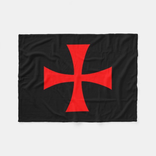 Knights Templar Cross Catholic Christian Order The Fleece Deken (Voorkant (Horizontaal))