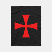 Knights Templar Cross Catholic Christian Order The Fleece Deken (Voorkant)