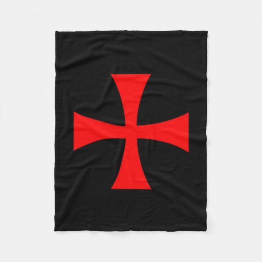 Knights Templar Cross Catholic Christian Order The Fleece Deken (Voorkant)