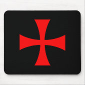 Knights Templar Cross Catholic Christian Order The Muismat (Voorkant)