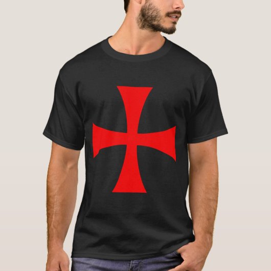 Knights Templar Cross Catholic Christian Order The T-shirt (Voorkant)