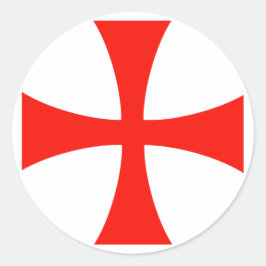 Knight's Templar Cross Sticker