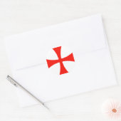 Knight's Templar Cross Sticker (Envelop)