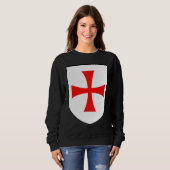 Knights Templar Flag Order of Solomon's Temple app Trui (Voorkant volledig)