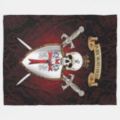 KNIGHTS TEMPLAR FLEECE DEKEN (Voorkant (Horizontaal))