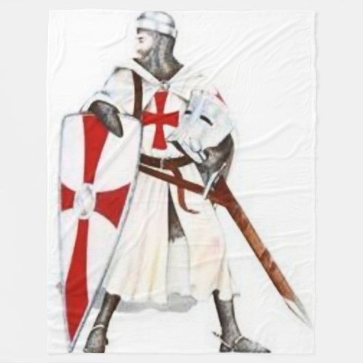 KNIGHTS TEMPLAR FLEECE DEKEN (Voorkant)
