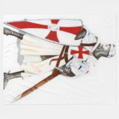 KNIGHTS TEMPLAR FLEECE DEKEN (Voorkant (Horizontaal))