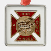KNIGHTS TEMPLAR METALEN ORNAMENT (Voorkant)