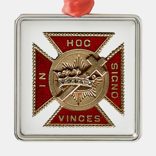 KNIGHTS TEMPLAR METALEN ORNAMENT (Voorkant)