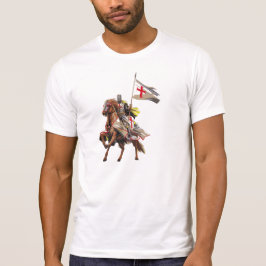 KNIGHTS TEMPLAR OP ZIJN HORSE T-SHIRT