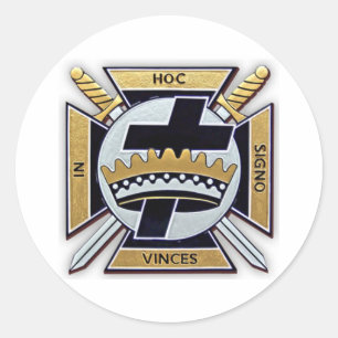 Knights Templar Producten Ronde Sticker