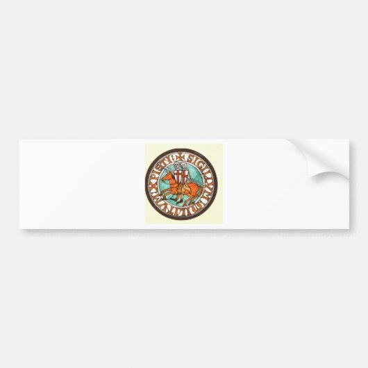 KNIGHTS TEMPLAR SEAL BUMPERSTICKER (Voorkant)