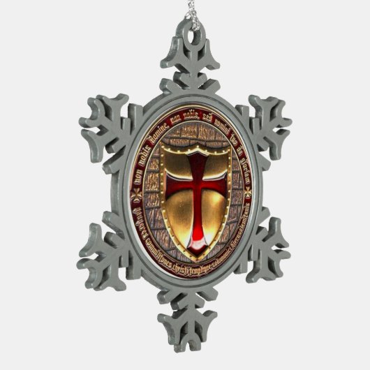 KNIGHTS TEMPLAR TIN SNEEUWVLOK ORNAMENT (Links)