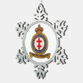 KNIGHTS TEMPLAR TIN SNEEUWVLOK ORNAMENT (Rechts)