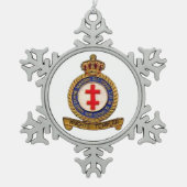 KNIGHTS TEMPLAR TIN SNEEUWVLOK ORNAMENT (Voorkant)