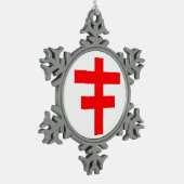 KNIGHTS TEMPLAR TIN SNEEUWVLOK ORNAMENT (Links)