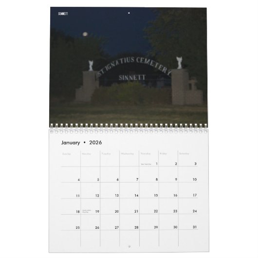 KNIGHTS VAN DE DARK Haunted Saskatchewan Calendar Kalender (Jan 2026)