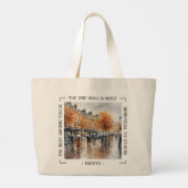 Knightsbridge Rainy Day Hadith Canvas tas (Achterkant)