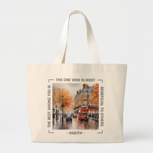 Knightsbridge Rainy Day Hadith Canvas tas (Voorkant)