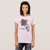 Knijdig hart. trance. t-shirt (Voorkant volledig)